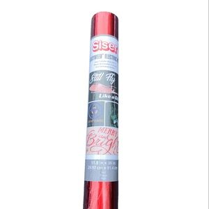 Siser Heat Transfer Vinyl Easyweed Electric HTV Red Metallic 11.8 in X 36 in